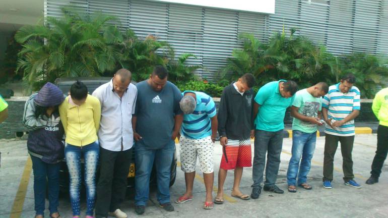 Banda "Los brasileros", capturados en Barranquilla