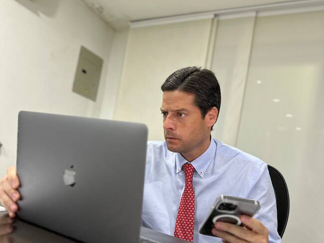 Senador liberal Mauricio Gómez. Foto: Twitter oficial Mauricio Gómez.