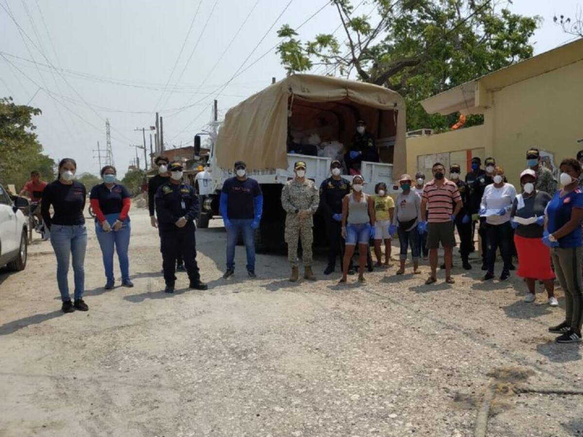 Empresas de la zona industrial en Cartagena continúan entrega de ayudas