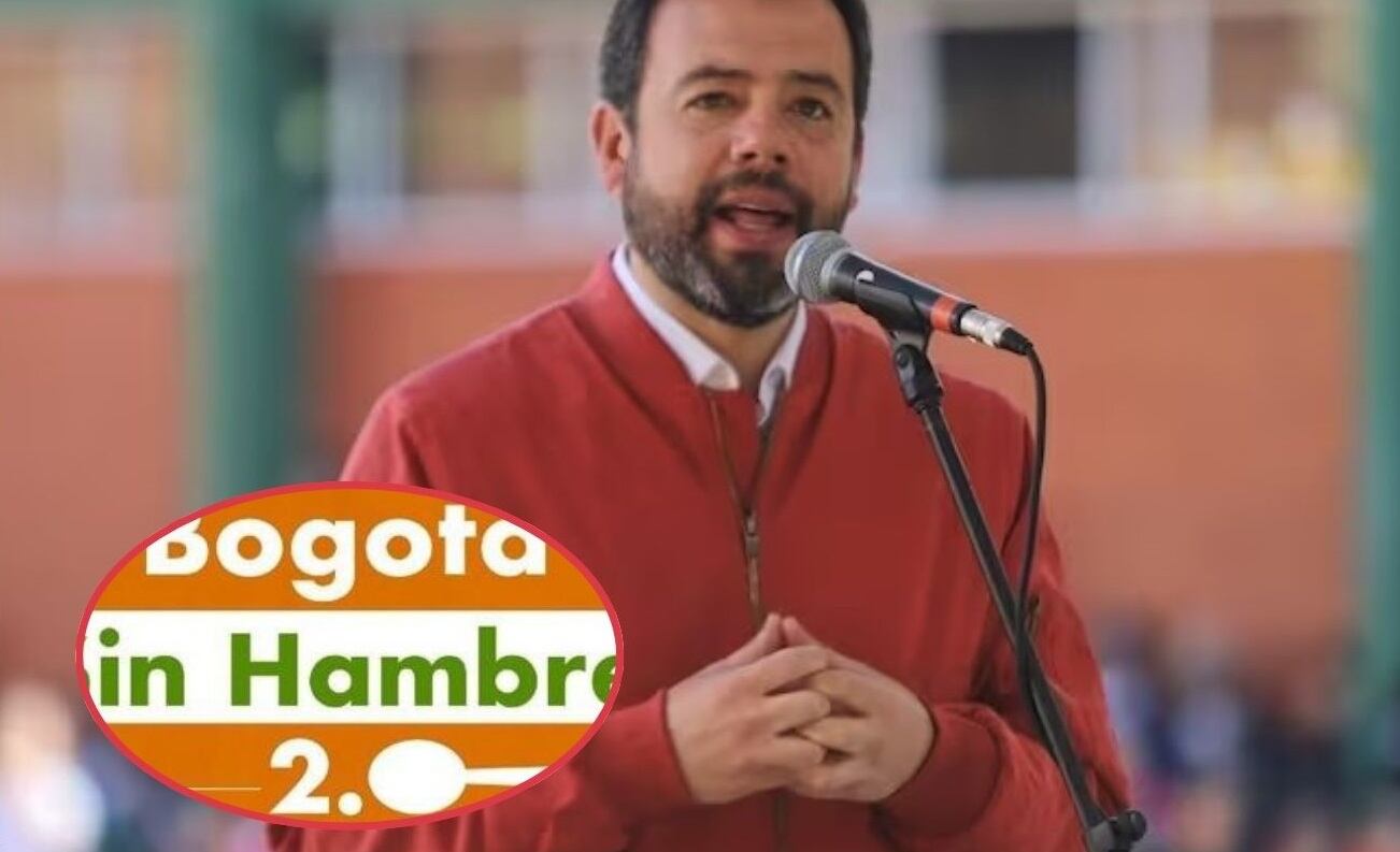 Alcalde Carlos Fernando Galán y su plan "Bogotá sin hambre 2.0".