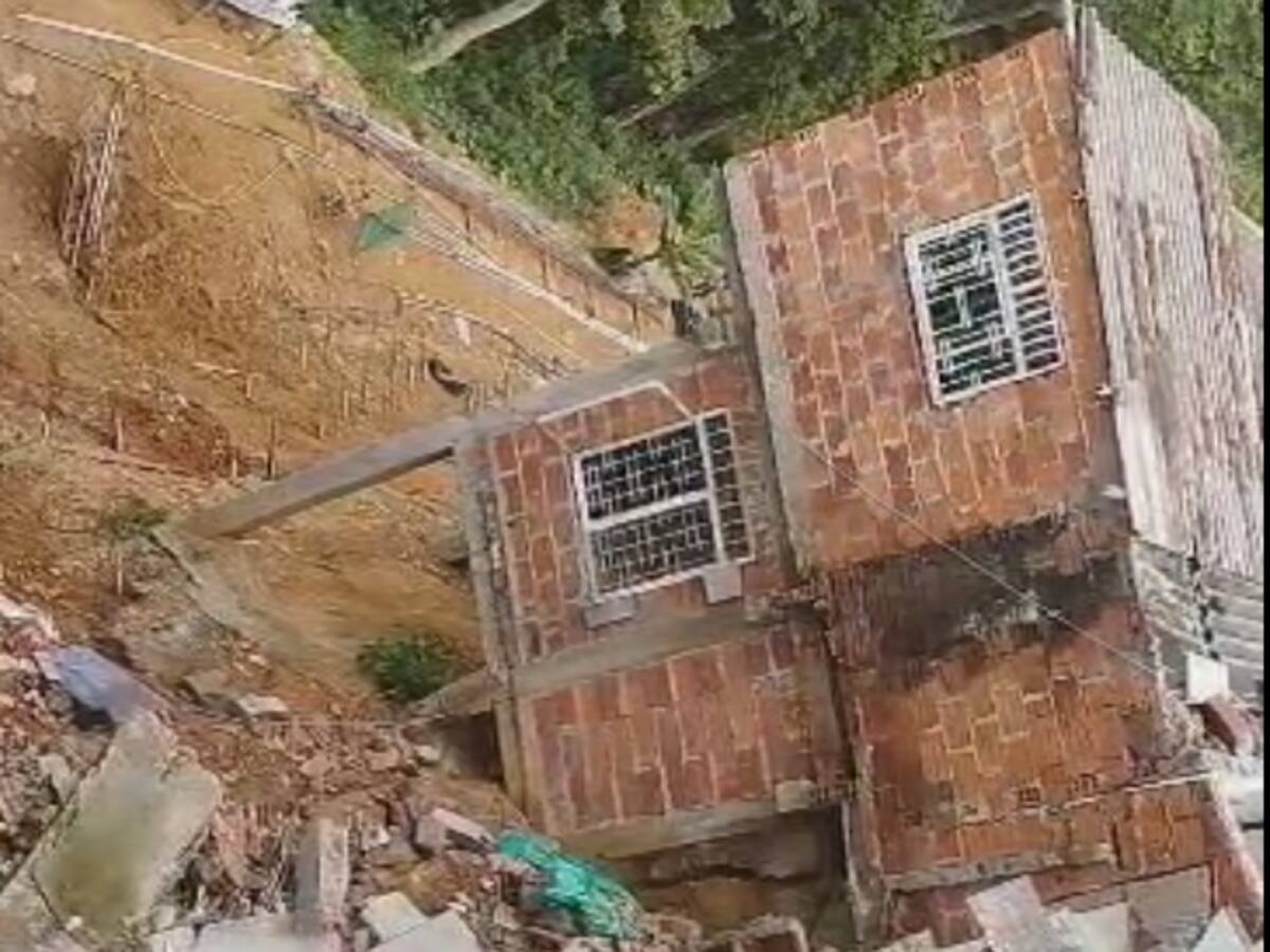 4 viviendas colapsaron en el barrio Cordoncillo II