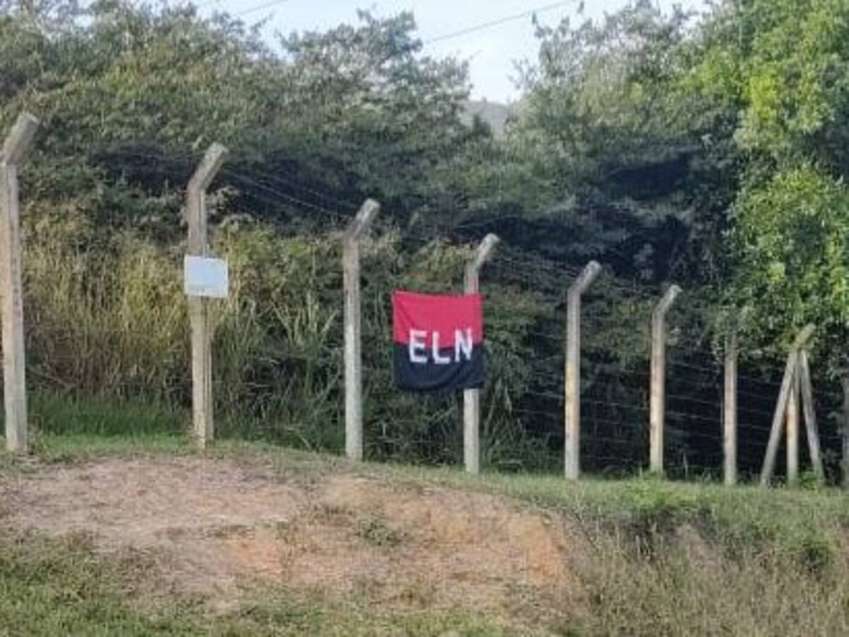 Santander: Amaneció bandera del ELN en subestación de Piedecuesta