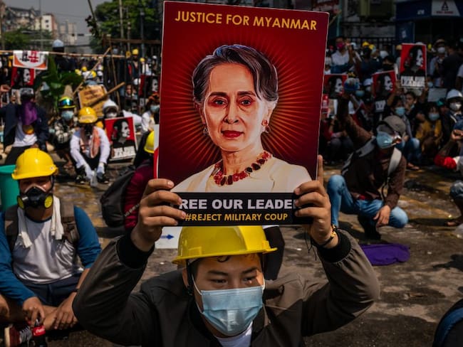 Protestas en Birmania
