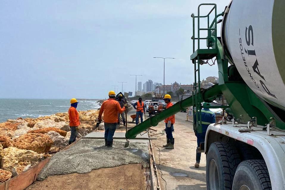Avanza intervención de la Avenida Santander de Cartagena