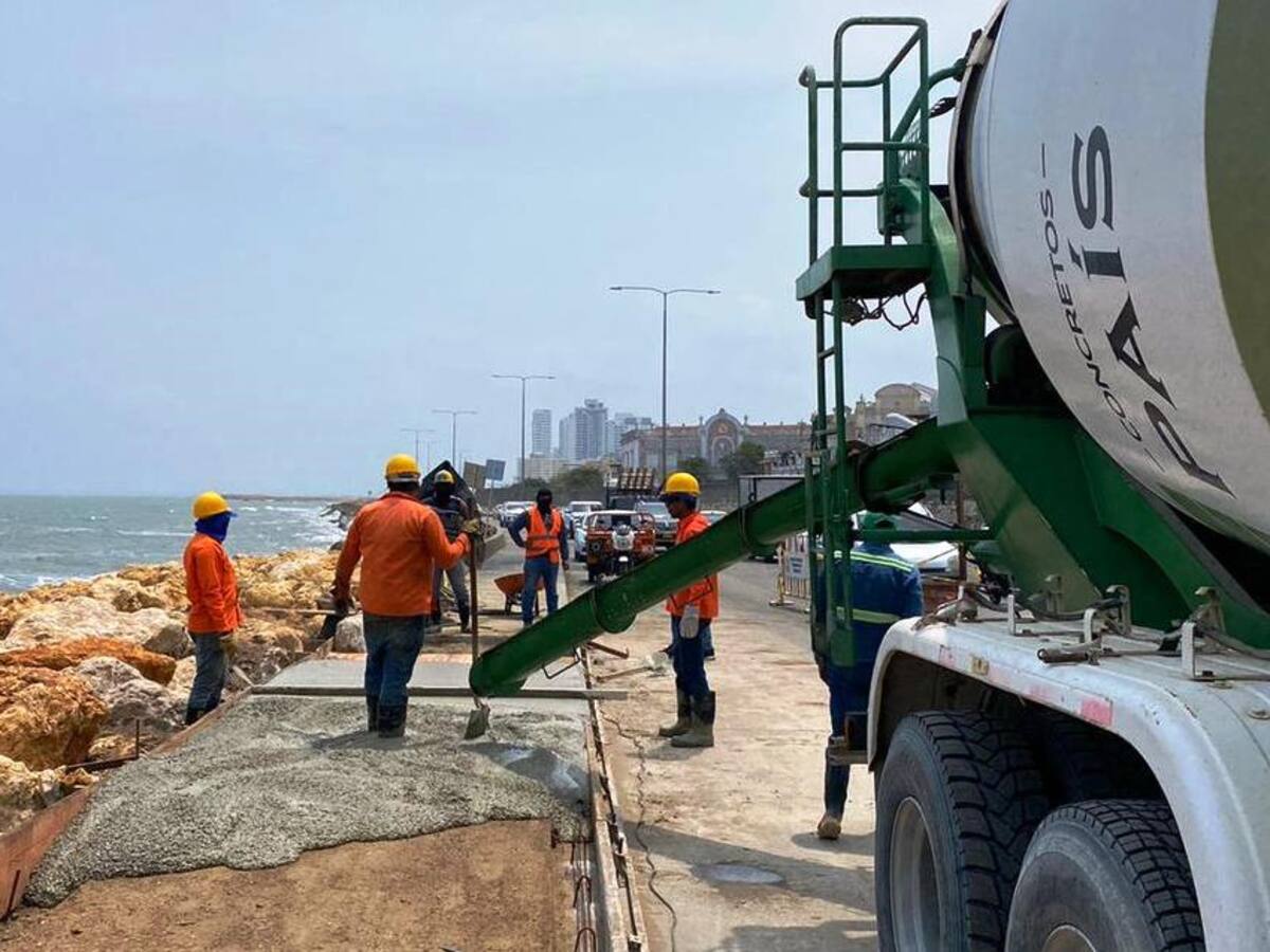 Avanza intervención de la Avenida Santander de Cartagena