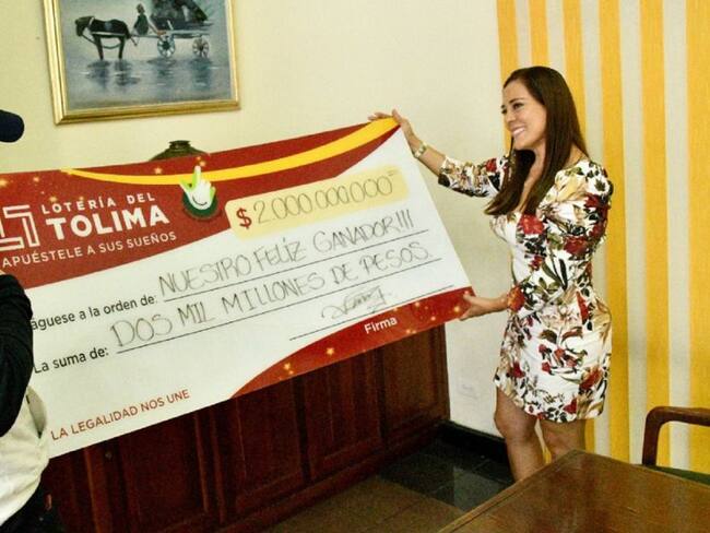 Ganador del premio mayor de la Lotería del Tolima