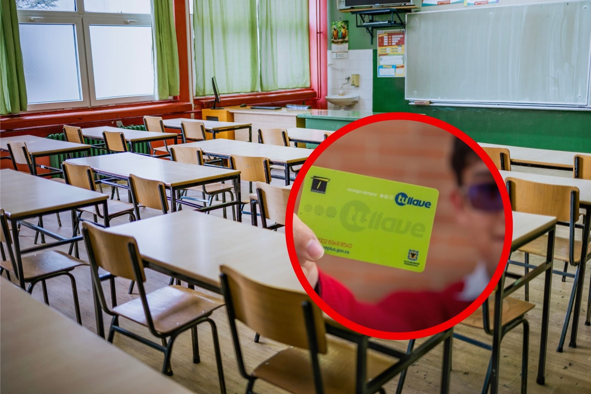 Subsidio de transporte escolar. Fotos Getty Images y Secretaría de Educación del Distrito
