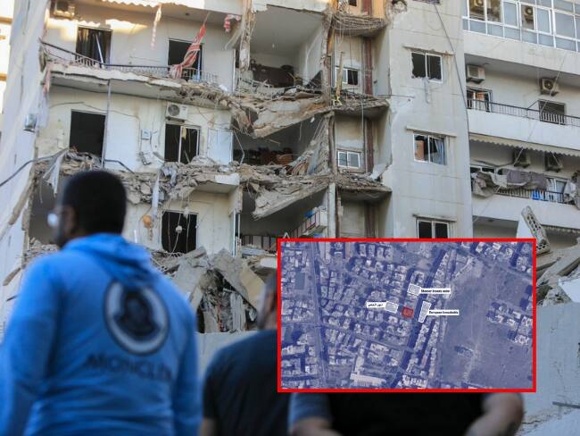 Israel alerta con bombardear siete edificios en Beirut, Líbano.