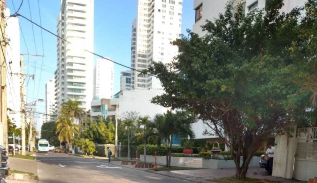 El hurto se presentó en la parte externa de un establecimiento comercial del barrio Bocagrande