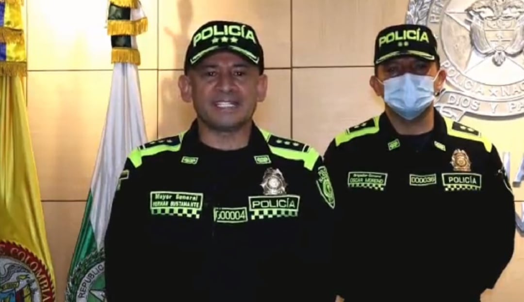 Generales Hernán Bustamante y Oscar Moreno