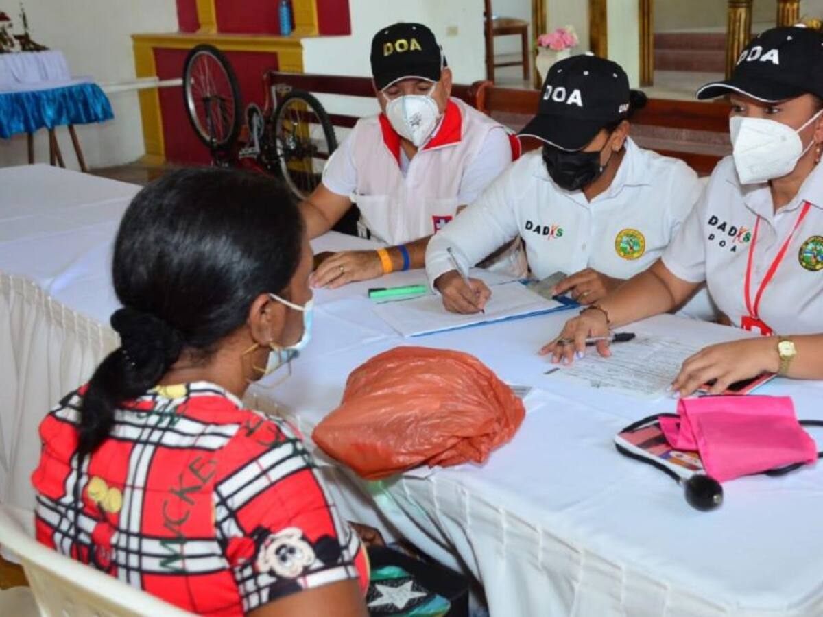 PES y DADIS realizan masivas jornadas de afiliación al sistema de salud