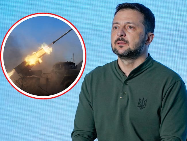 El presidente de Ucrania, Volodomir Zelenski, pidió más armamento a sus aliados y también solicitó que se levanten las restricciones sobre uso de armamento de largo alcance para poder enfrentar de manera efectiva a Rusia.
(Foto: Caracol Radio / Getty )