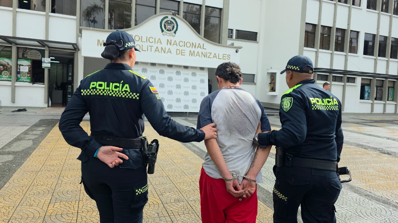 Foto: Policía Metropolitana de Manizales.