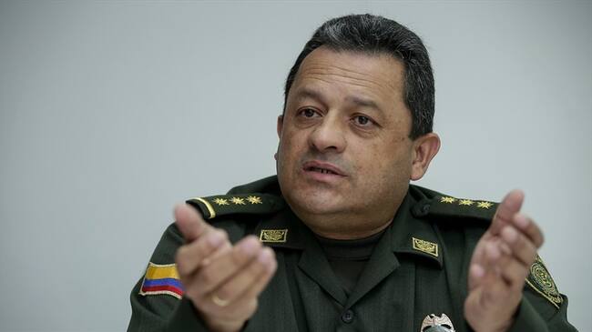 Mayor General Jorge Nieto, director de la Policía Nacional. Foto: Colprensa - Mauricio Alvarado