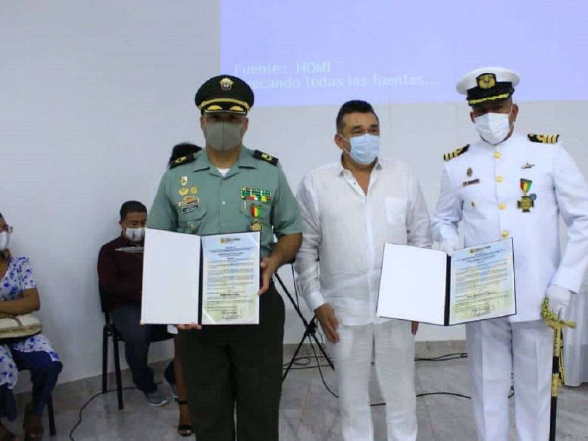 Destacan labor de la Armada y la Policía Nacional en El Carmen de Bolívar