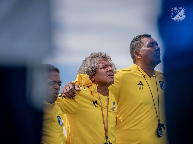 Alberto Gamero, director técnico de Millonarios / Twitter: @MillosFCoficial.
