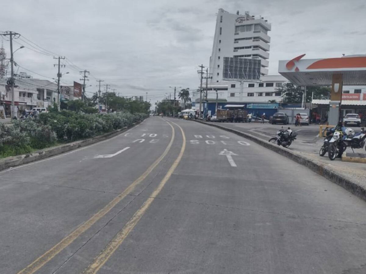 Transcaribe suspendió operación por concentración en la Bomba El Amparo