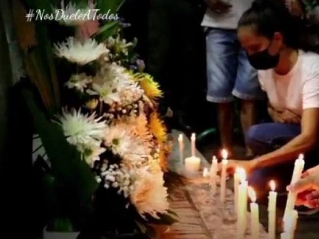 Velatón en apoyo a la fuerza pública