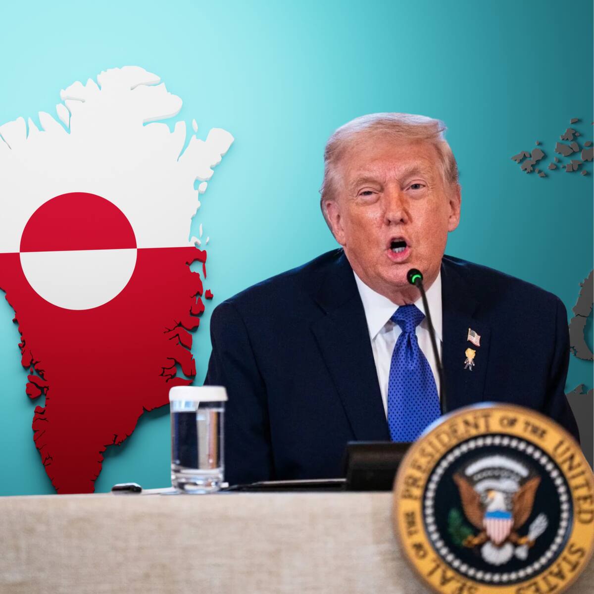 Trump sobre si considera usar la fuerza para tomar Groenlandia: “Sin comentarios”