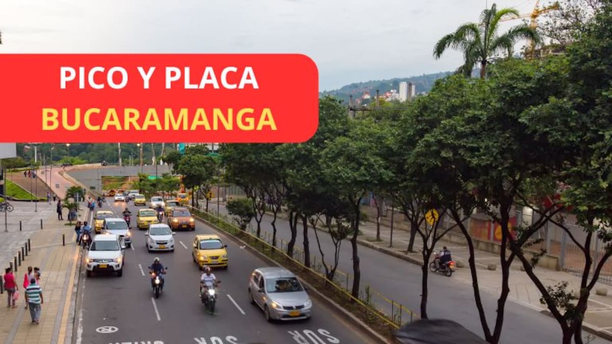 Así funcionará la nueva rotación del pico y placa en Bucaramanga: fecha y multas