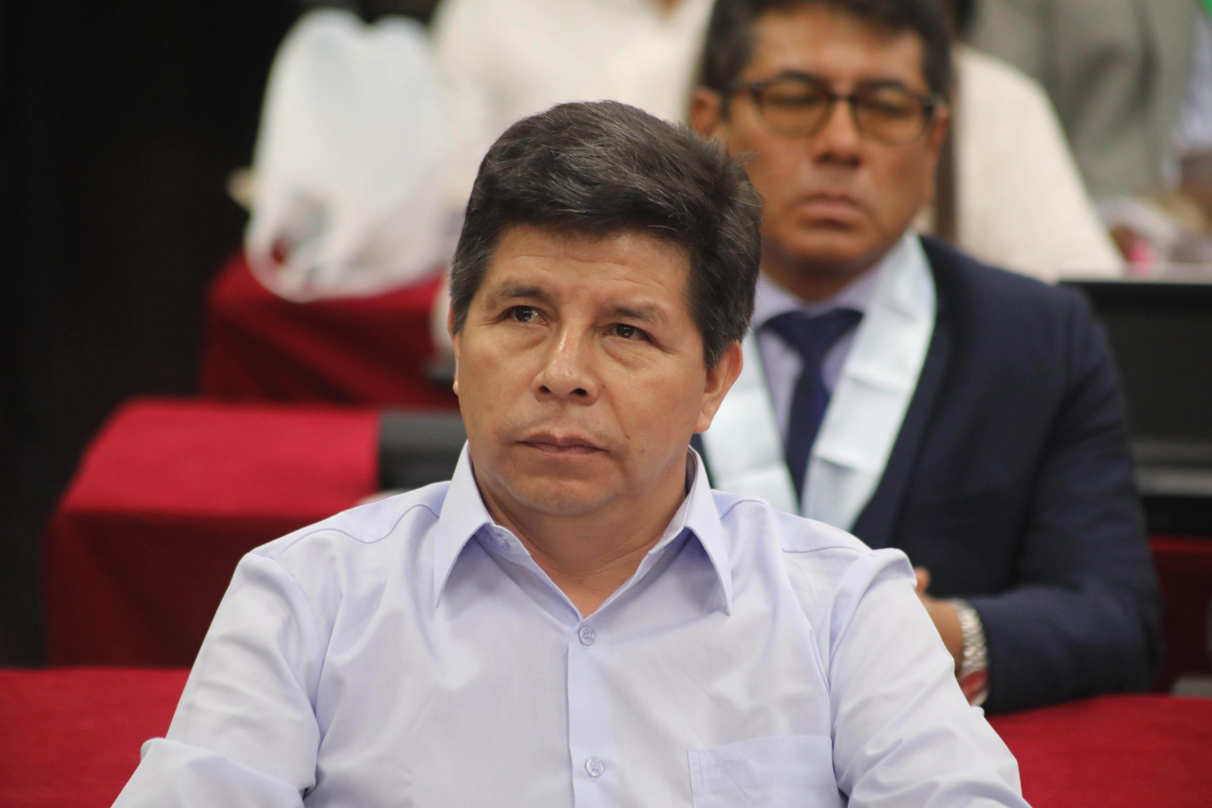  Fotografía cedida por el Poder Judicial del expresidente peruano Pedro Castillo durante un juicio en Lima (Perú). 
 EFE/ Poder Judicial De Perú 