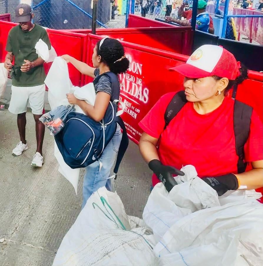 201 kilos de materiales aprovechables se recuperaron en el preludio de Canapote