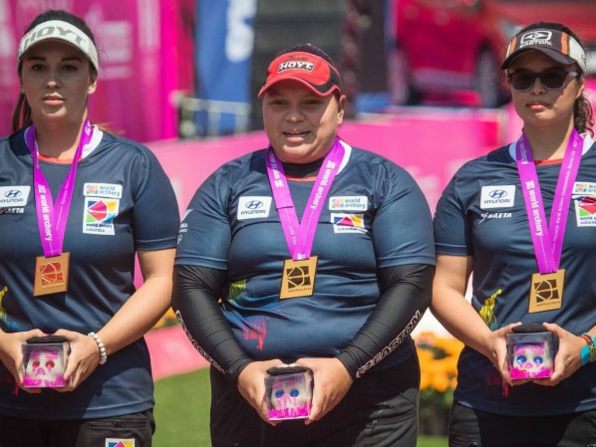 Equipo femenino de arco compuesto de Colombia, campeón mundial en México