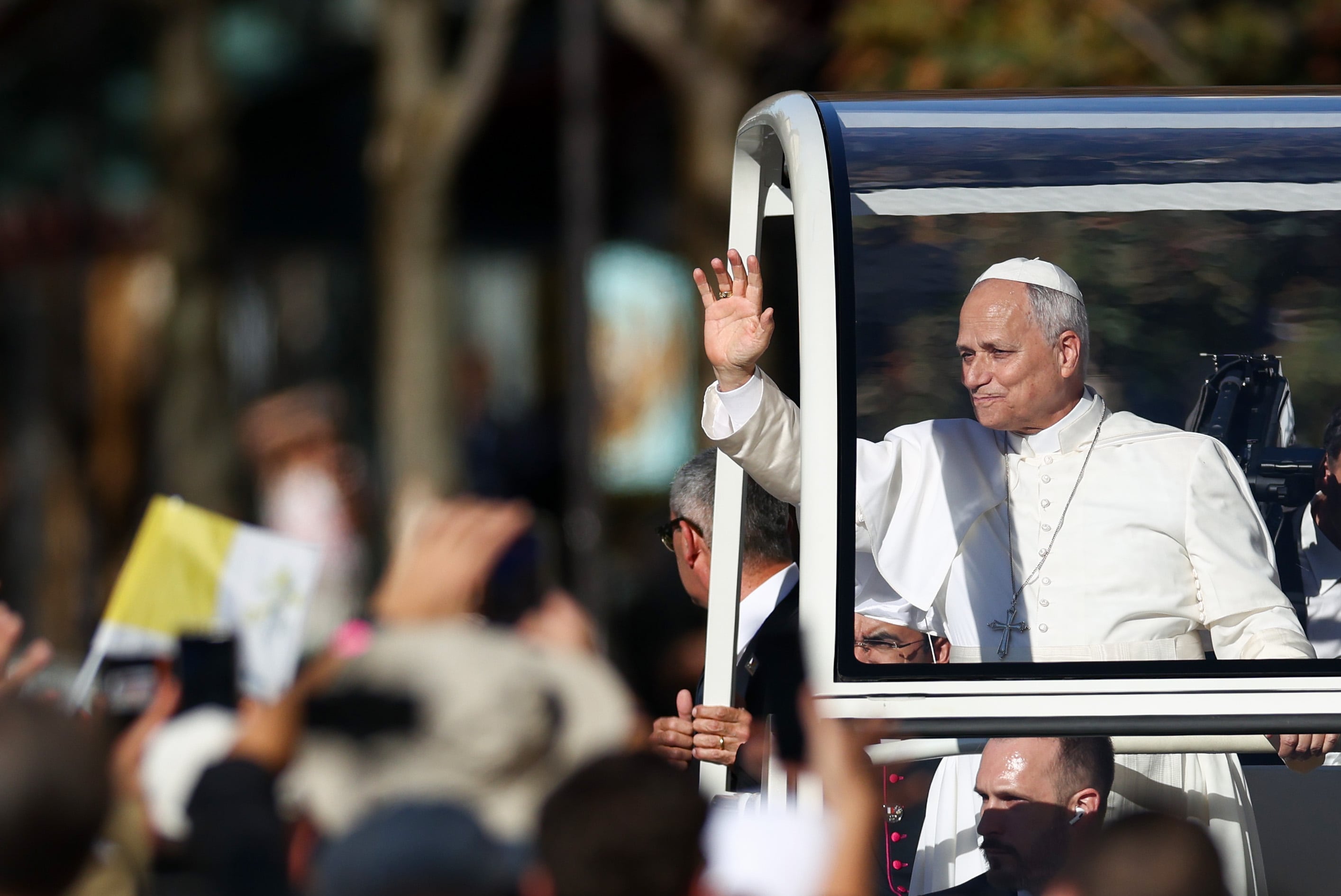 Papa León XIV en Francia. 25 de septiembre de 2026. Foto: Getty Images.
