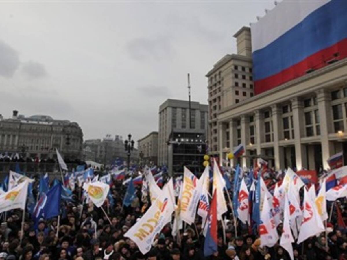 Miles de opositores rusos protestan contra la victoria electoral de Putin