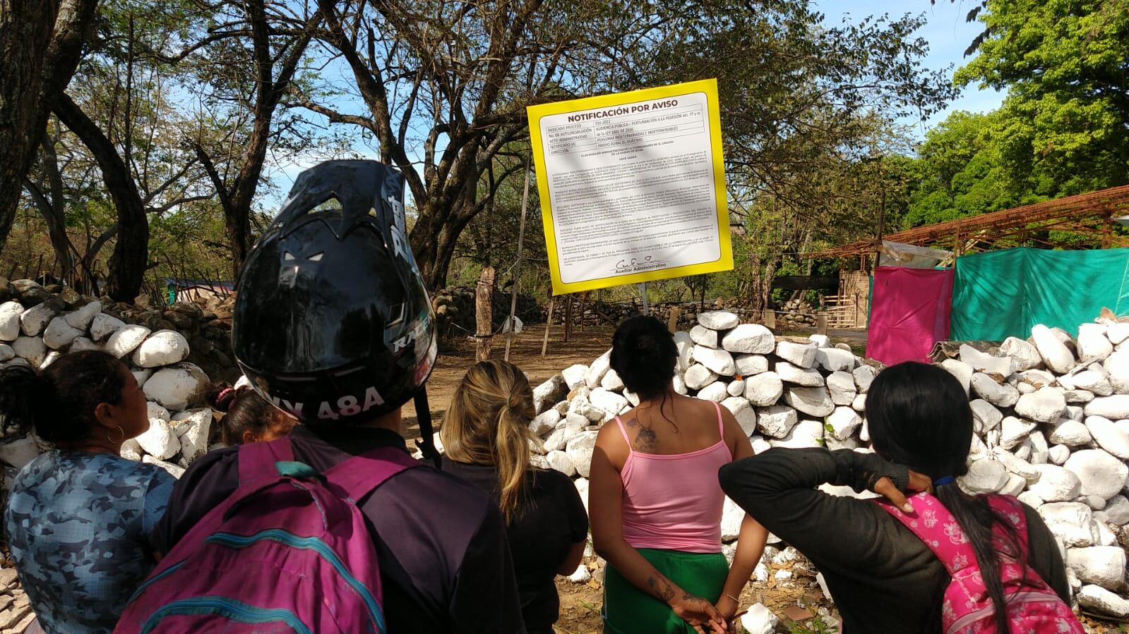 Hasta el último momento la comunidad ha insistido en que no se retirarán del sitio.