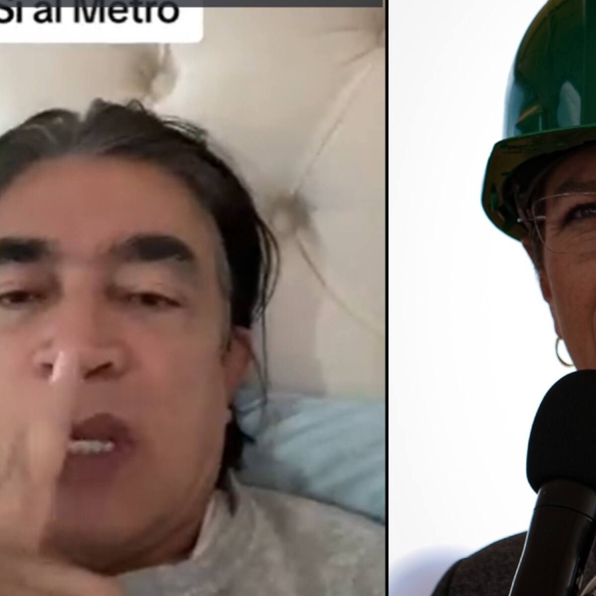 Gustavo Bolívar responde a Claudia López: “Yo no voy a detener el metro en Bogotá”