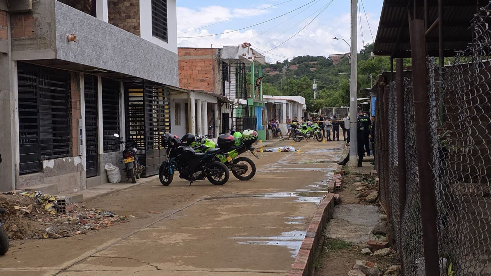 Hombre asesinado en asentamiento humano. / Foto: Cortesía.