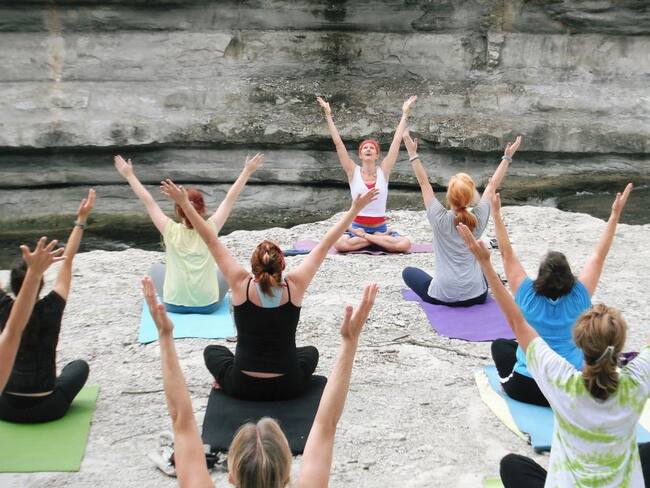 Yoga en la jornada de paro