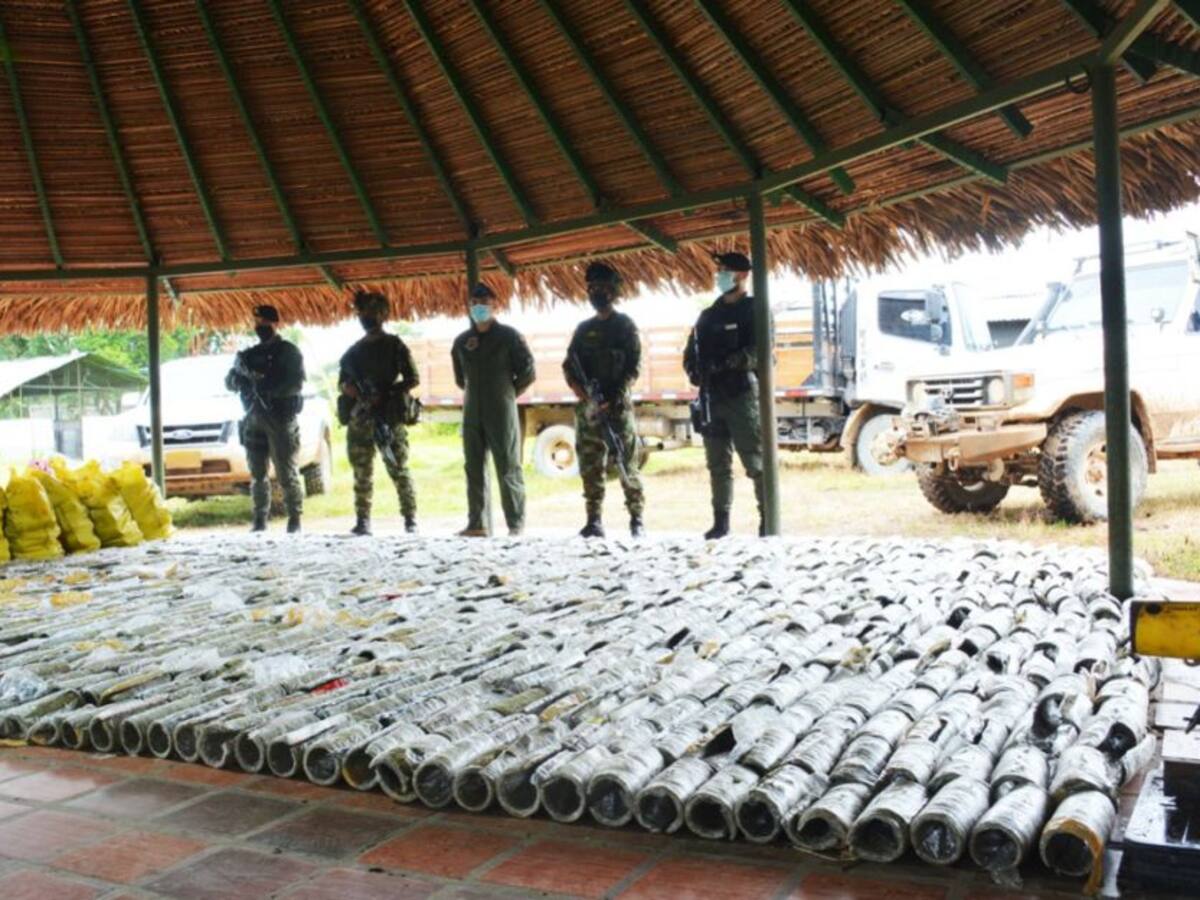 Incautan 2.8 toneladas de marihuana en Arauca a grupos armados ilegales