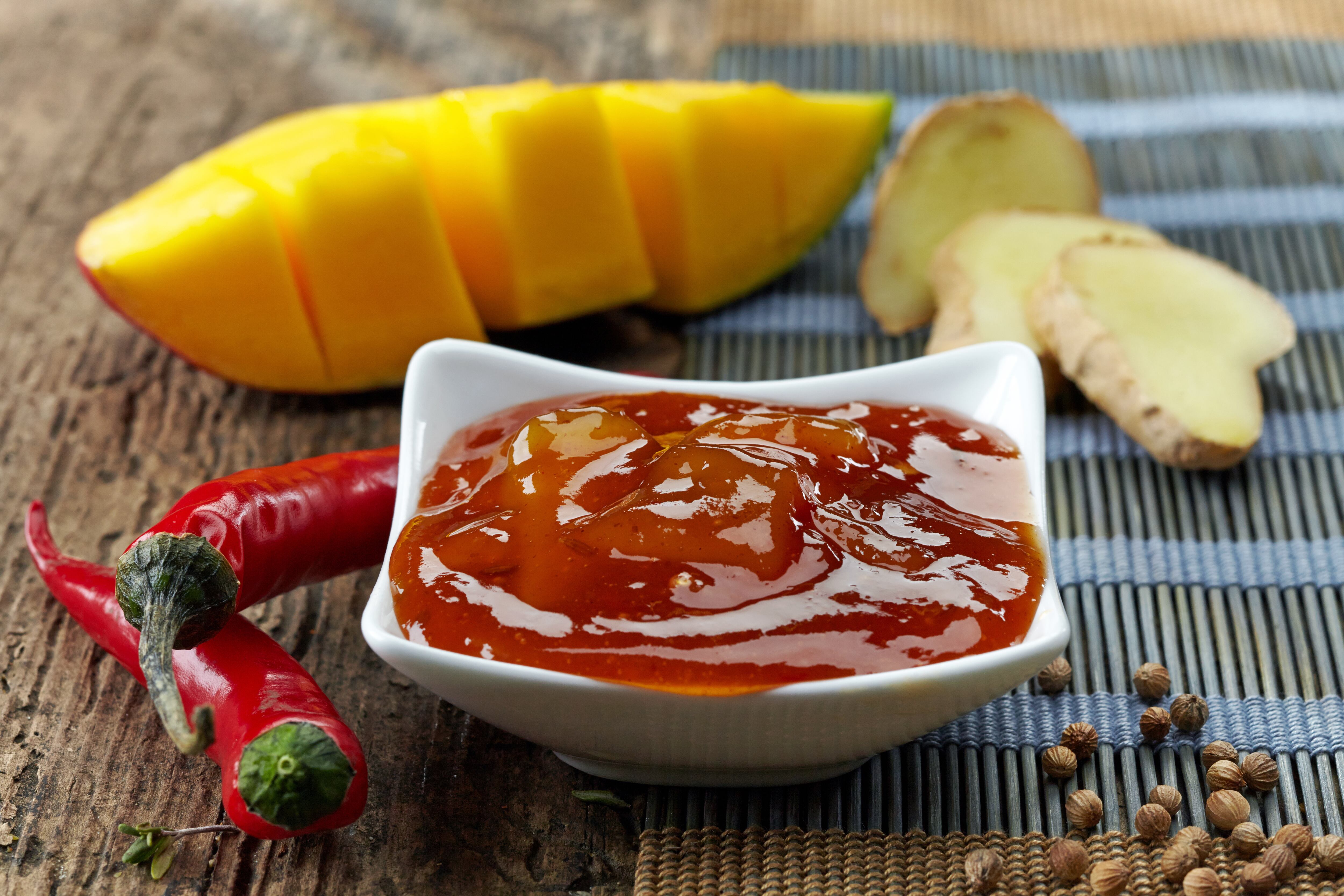 Salsa de frutas tropicales, imagen de referencia (Getty Images).