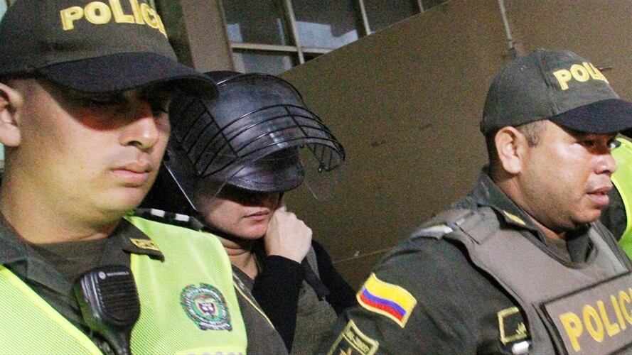 Dayana Jassir De la Hoz, quién está siendo procesada por como presunta determinadora del crimen de su esposo y director Regional de Medicina Legal, Eduardo Pinto Viloria. Foto: Colprensa