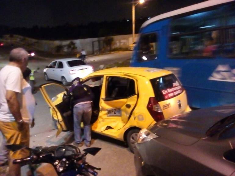 Accidente al norte de Barranquilla