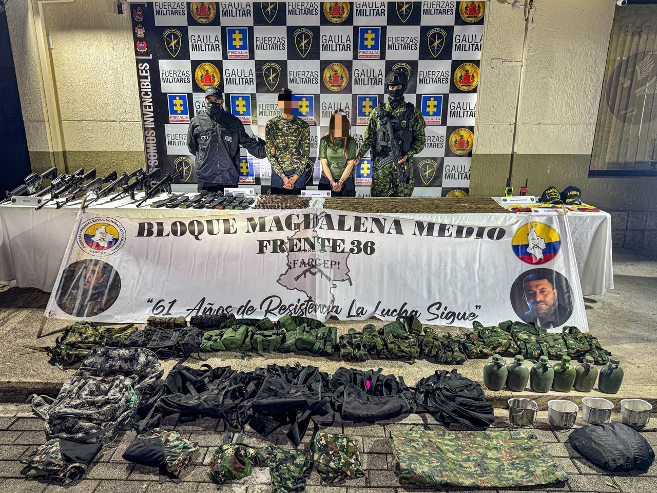 Capturados disidencias frente 36 - foto Cuarta Brigada del Ejército