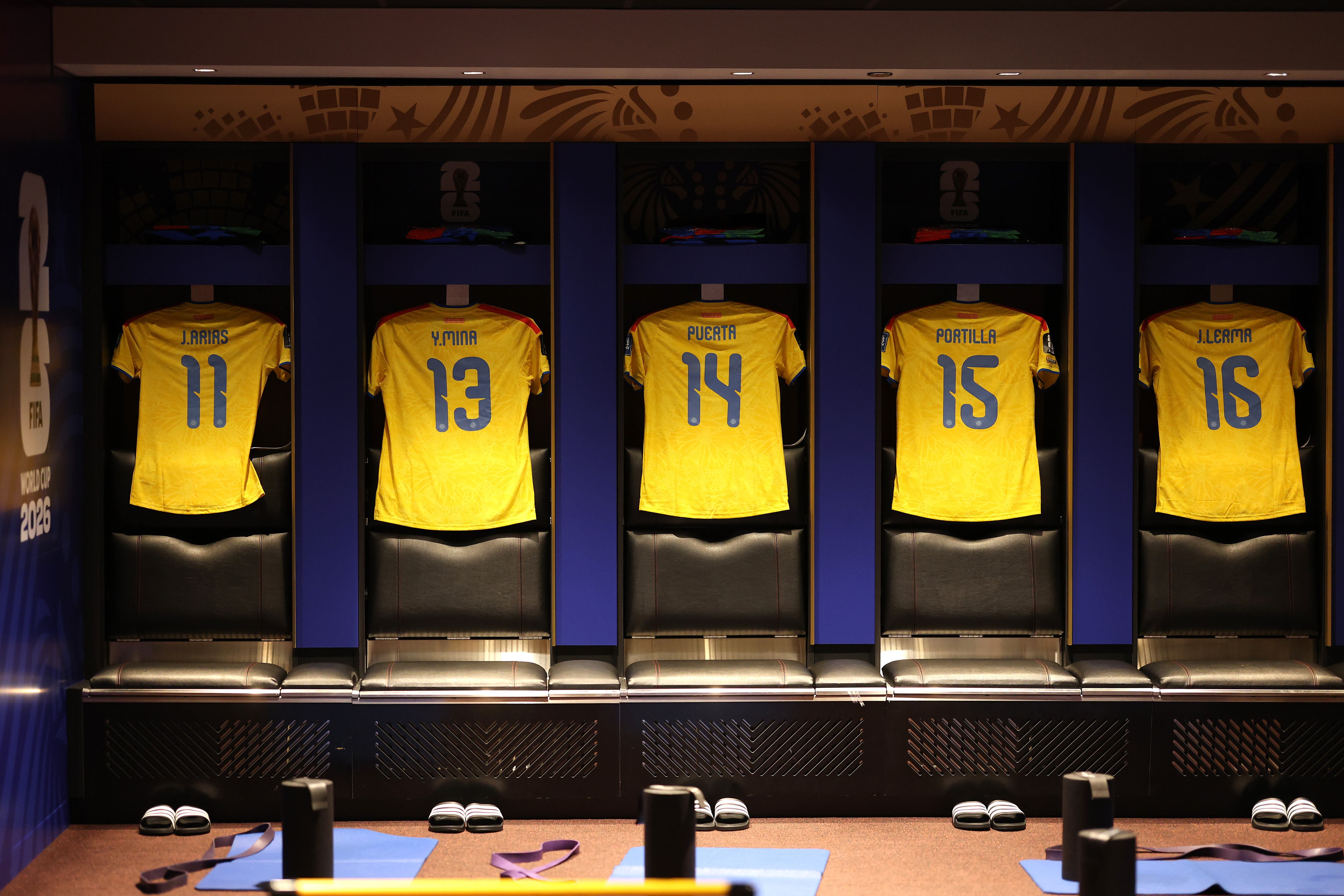 Camerino de la Selección Colombia en Mundial 2026. Foto: Getty Images.
