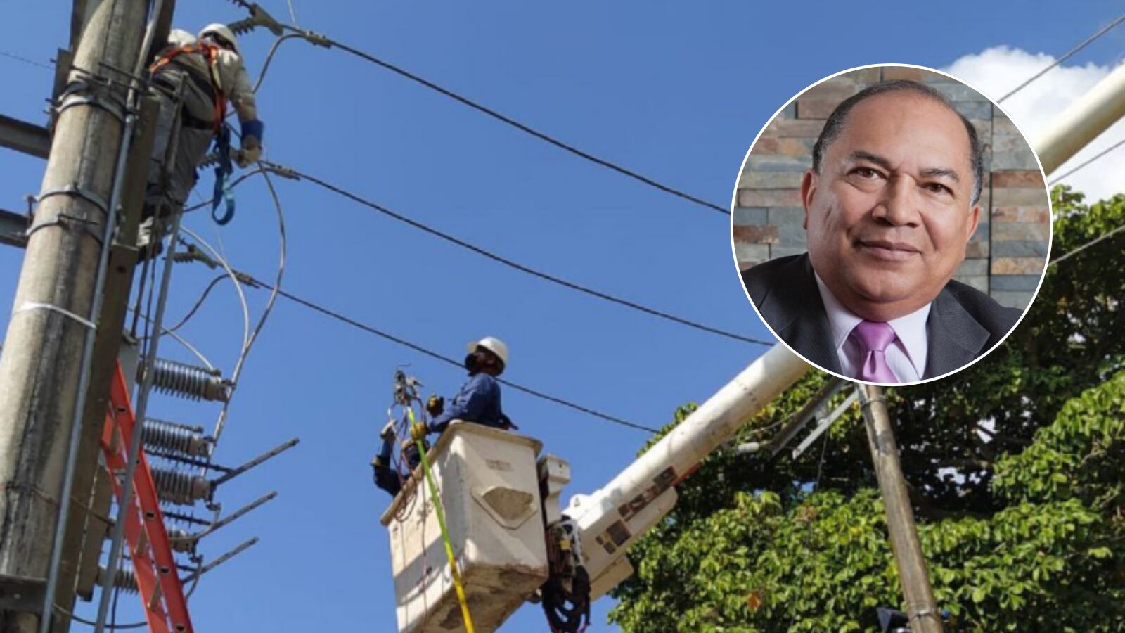 Imagen de referencia de energía eléctrica y el exministro de Minas y Energía, Amylkar Acosta./ Foto: Archivo cortesía