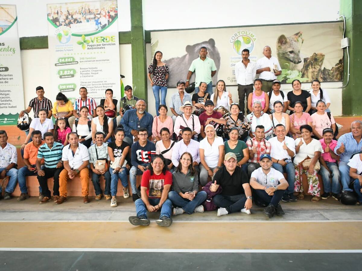 Cortolima realizó pago por servicios ambientales en el sur del departamento