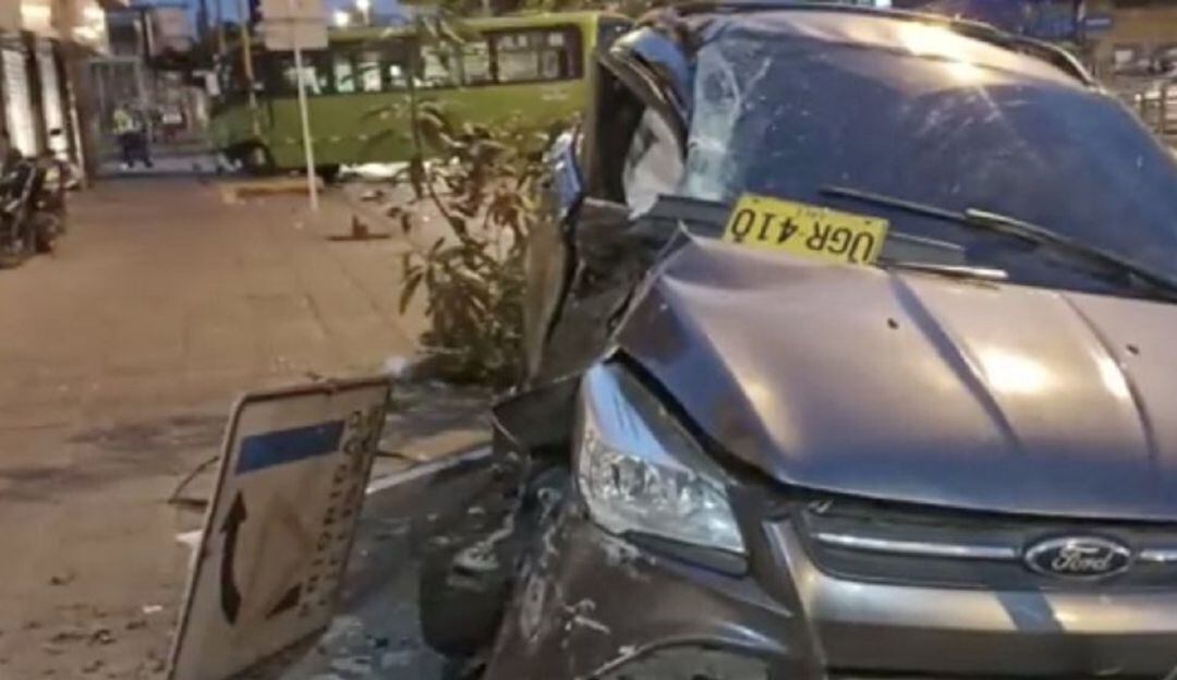 Accidente al sur de Cali