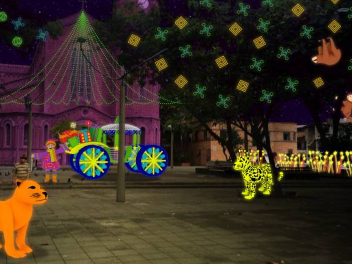 Alumbrado navideño se traslada a Carabobo norte en Medellín