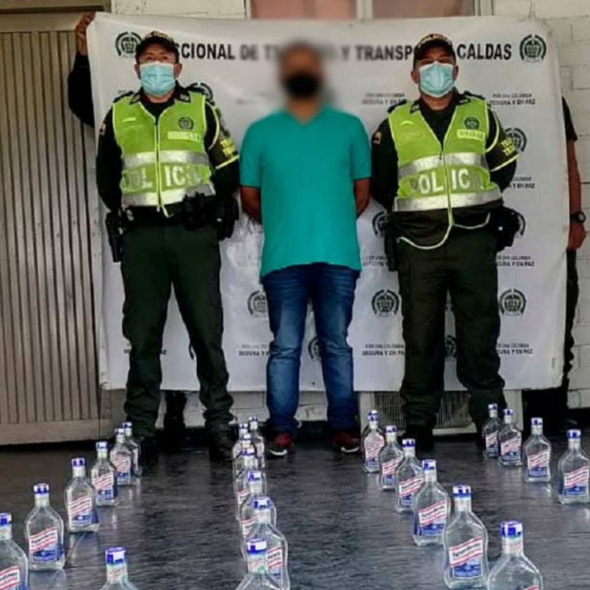 Capturado al parecer por transportar licor adulterado por vías de Caldas