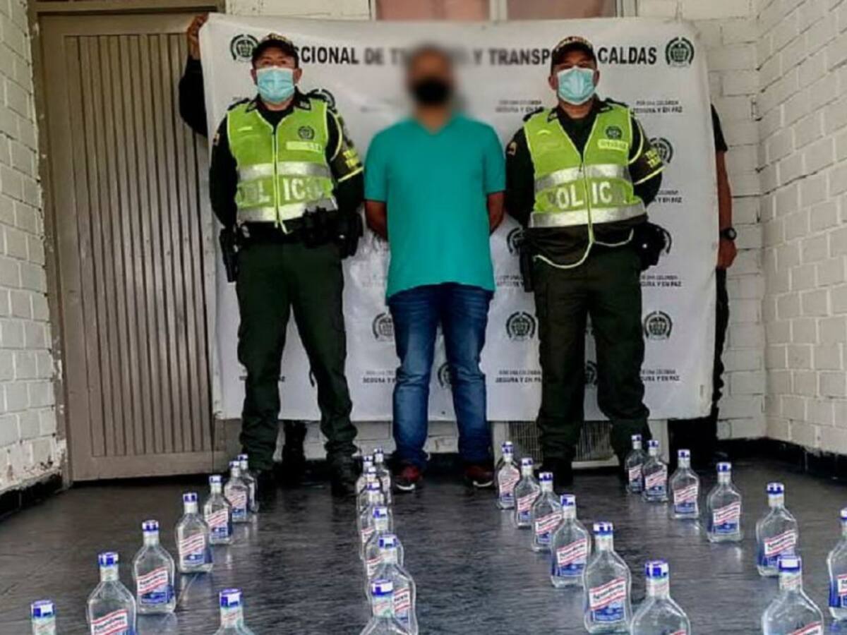 Capturado al parecer por transportar licor adulterado por vías de Caldas