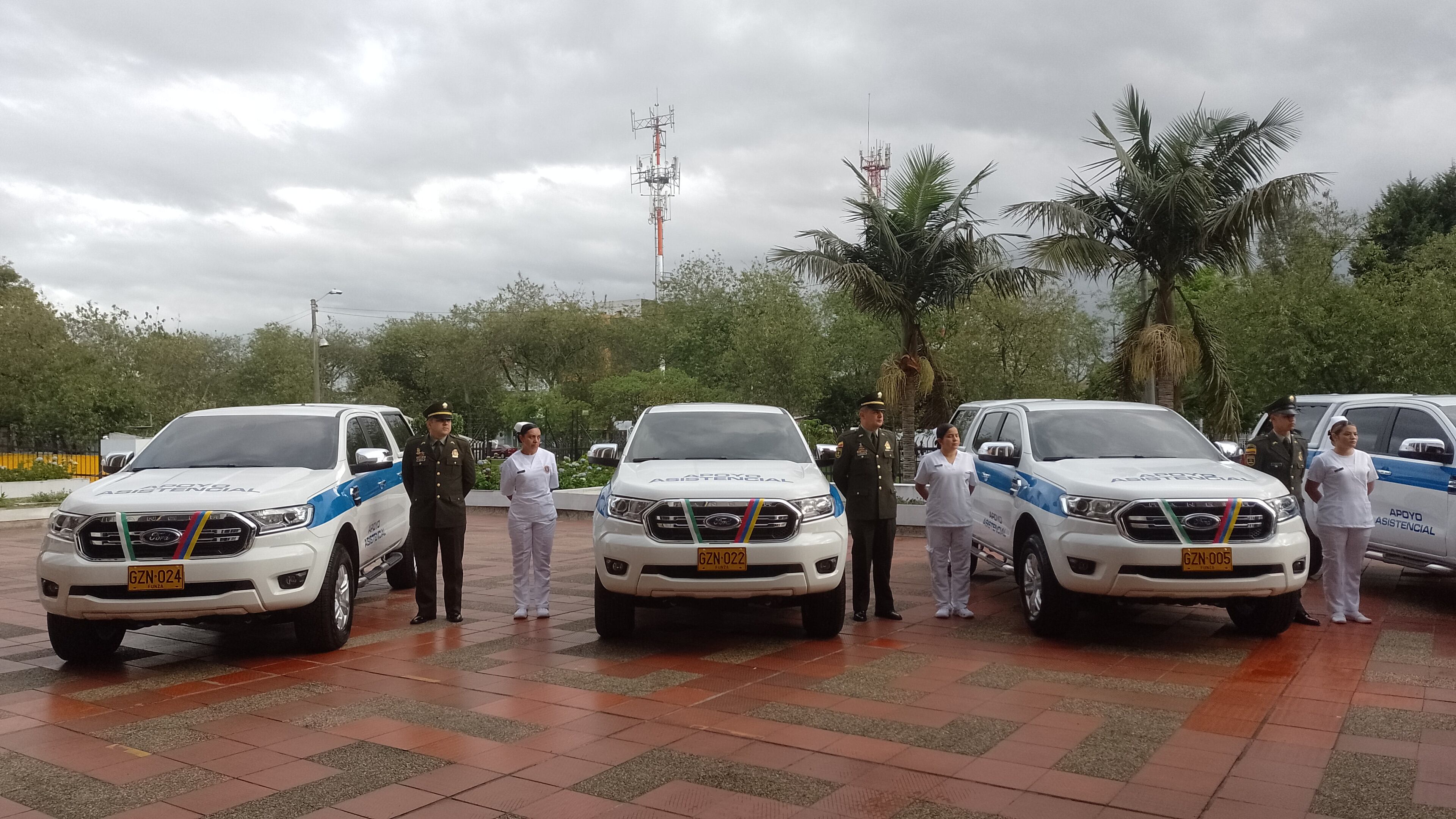 Presentación nuevo parque automotor de la Policía Nacional.