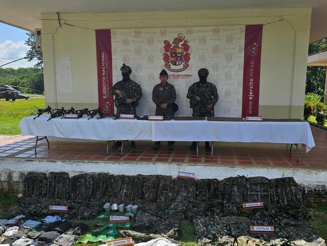 Operativos contra el Clan del Golfo en Valdivia, Antioquia. Foto: Brigada 11.