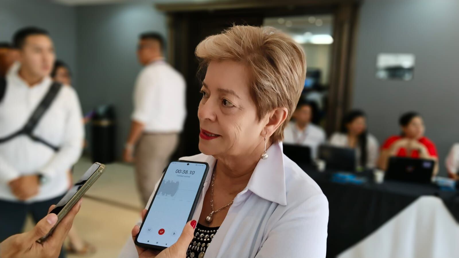 Ministra de trabajo Gloria Ramírez en Cúcuta.