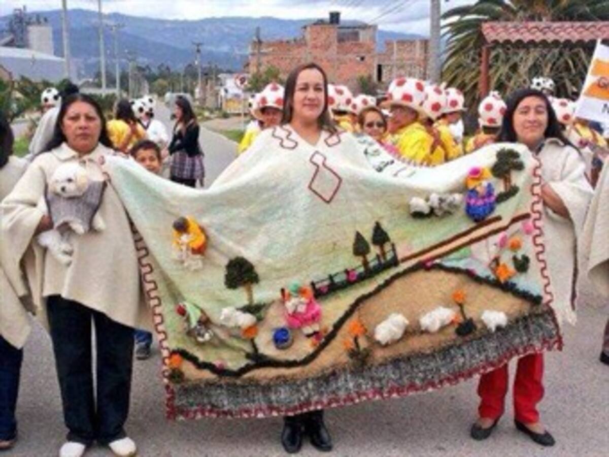 Boyacá celebra el Día Mundial de la Ruana con partido de ovejas