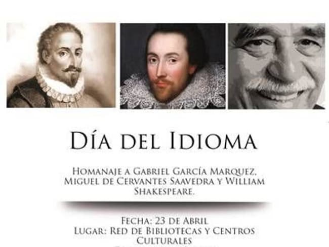 Celebración del Día del Idioma en Cartagena homenajea a Shakespeare, Cervantes y Gabo